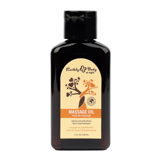 EB Hemp Seed Massage Oil GRAPEFRUIT SANDALWOOD - 60 ml - Grapefruit Sandalwood Scented Massage Oil - 60 ml Bottle