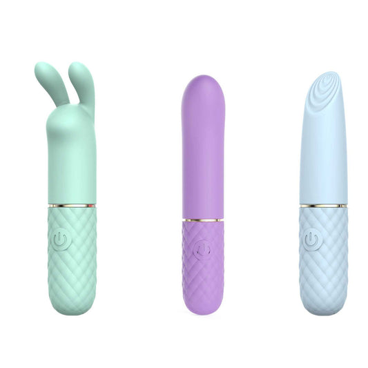 Adam & Eve TRIPLE PLEASURES - USB Rechargeable Vibrators - Set of 3