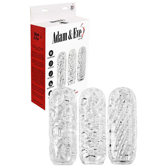 Adam & Eve ADAM'S CRYSTAL TRIO - Strokers - 3 Pack