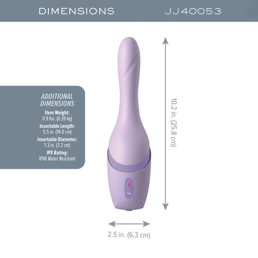 JimmyJane Hello Bang - 27 cm USB Rechargeable Warming & Thrusting Vibrator