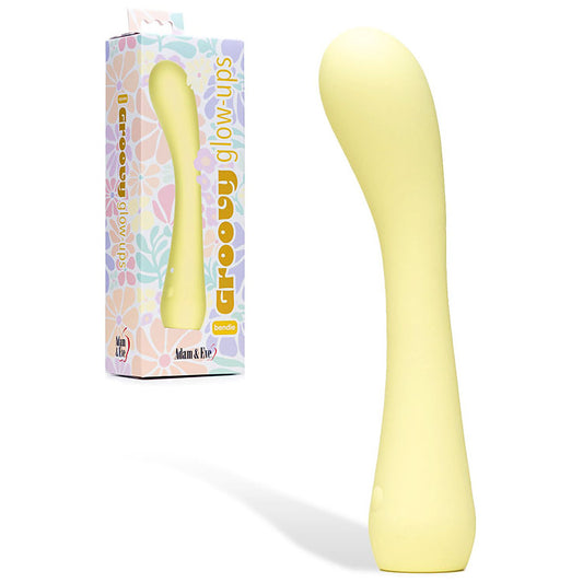 Adam & Eve GROOVY GLOW-UPS Bendie - 18.4 cm USB Rechargeable G-Spot Vibrator
