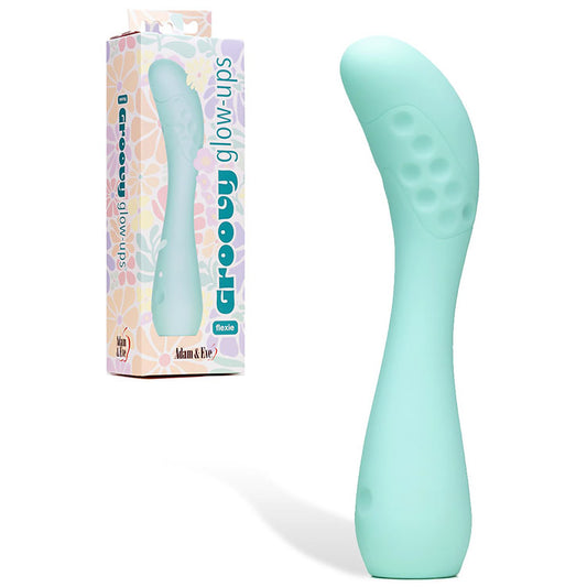 Adam & Eve GROOVY GLOW-UPS Flexie - 19 cm USB Rechargeable G-Spot Vibrator