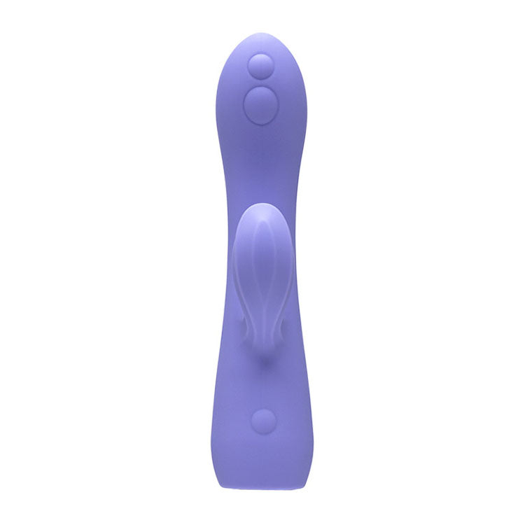 Adam & Eve GROOVY GLOW-UPS Wavie - 16.5 cm USB Rechargeable Rabbit Vibrator