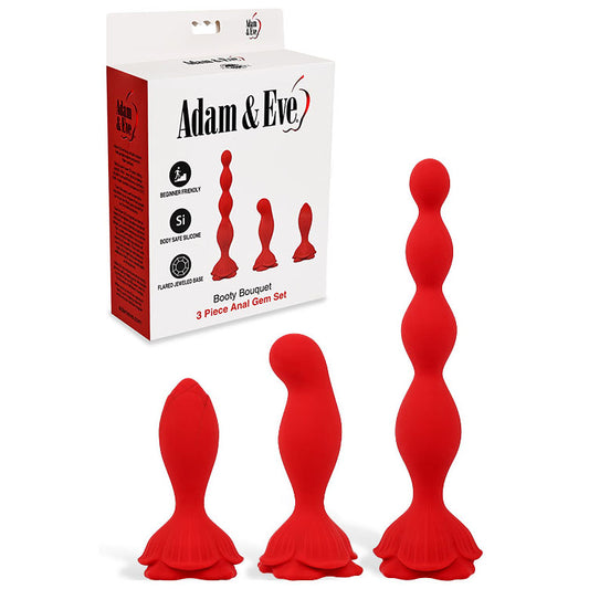 Adam & Eve BOOTY BOUQUET - Anal Training Kit - Set of 3 Sizes