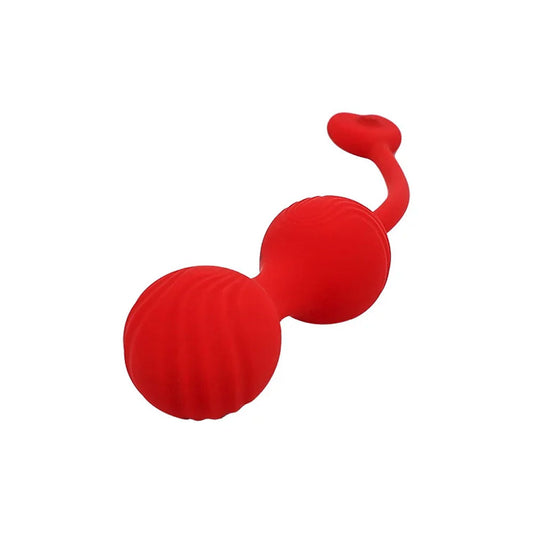 Adam & Eve SWEETHEART Kegel Trainer - USB Rechargeable Vibrating Kegel Balls with Remote