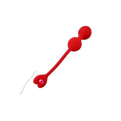 Adam & Eve SWEETHEART Kegel Trainer - USB Rechargeable Vibrating Kegel Balls with Remote