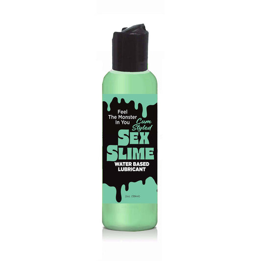 Sex Slime Cum Style Creature Lube - 60 ml - Cum Style Water Based Lubricant - 60 ml Bottle – Green