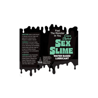 Sex Slime Cum Style Creature Lube - 60 ml - Cum Style Water Based Lubricant - 60 ml Bottle – Green