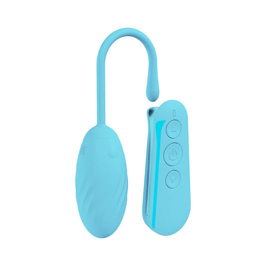 LOVELINE Felicite - USB Rechargeable Vibrating Egg with Wireless Remote – Blue