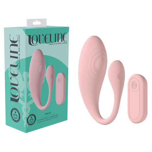 LOVELINE Wave - USB Rechargeable C-Shaped Vibrator with Remote