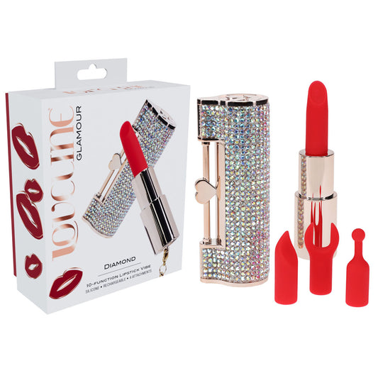LOVELINE Diamond - 8.3 cm USB Rechargeable Lipstick Vibrator