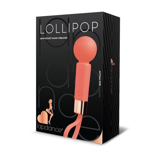 LAPDANCE Lollipop Mini Pocket Wand - 10.8 cm USB Rechargeable Mini Massager Wand
