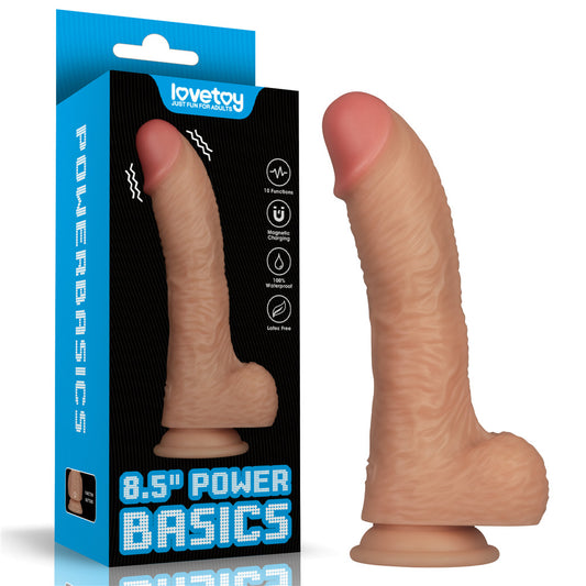 8.5 Inch Power Basics - 21.6 cm USB Rechargeable Vibrating Dong