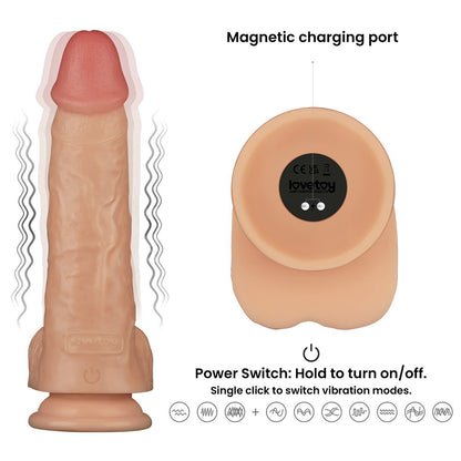 9 Inch Power Basics - 23 cm USB Rechargeable Vibrating Dong