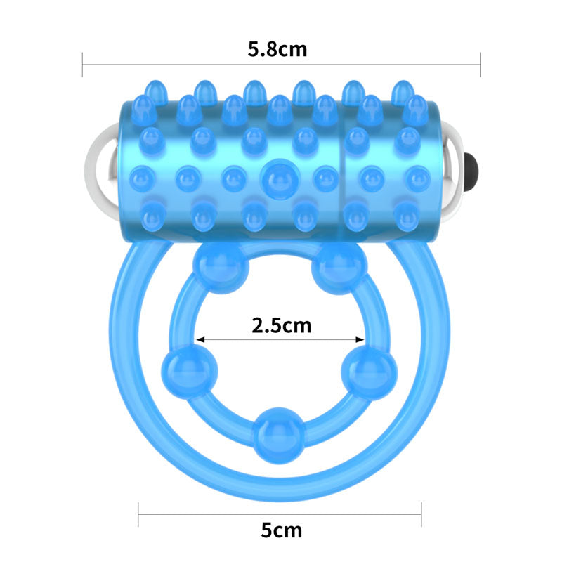 Lumino Play Vibrating Penis & Balls Ring - Glow in the Dark Vibrating Cock Ring