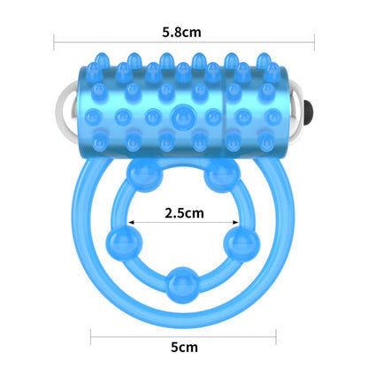 Lumino Play Vibrating Penis & Balls Ring - Glow in the Dark Vibrating Cock Ring