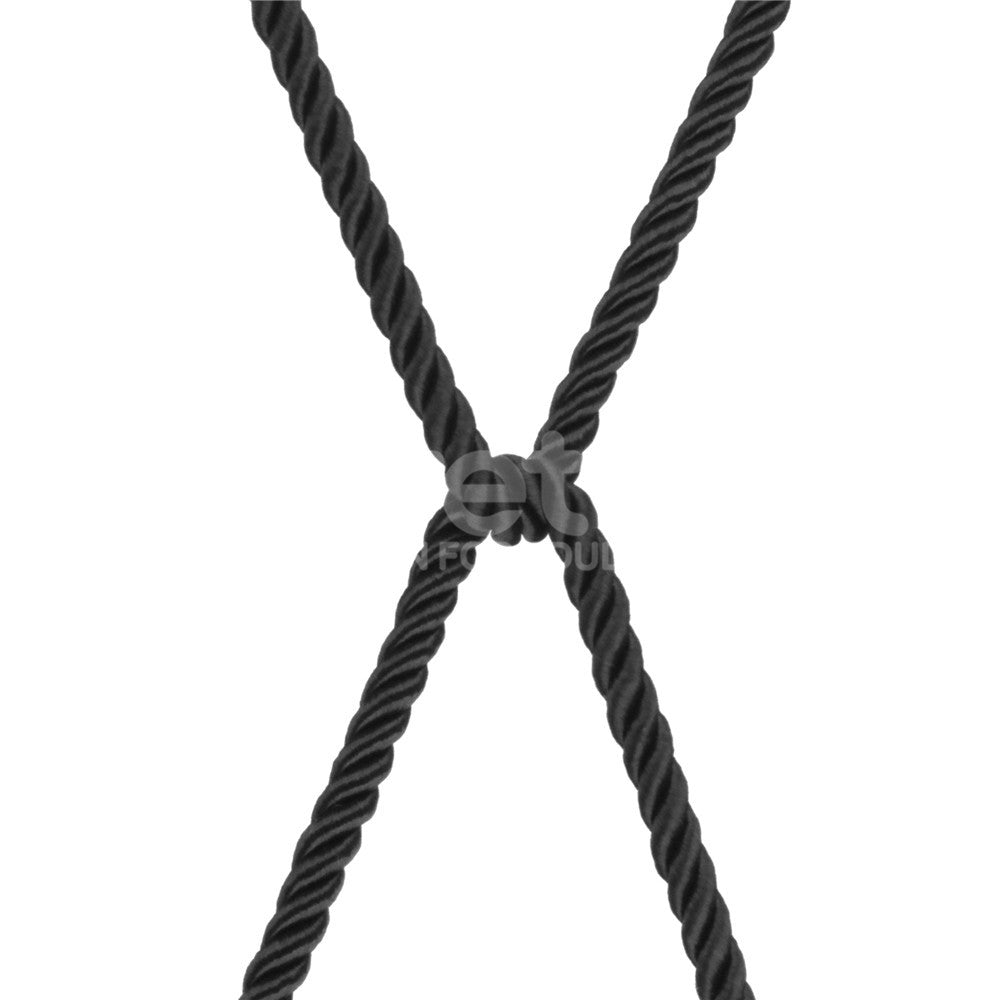 Rebellion Reign Silky Bondage Rope - Bondage Rope - 10 metre length – Black