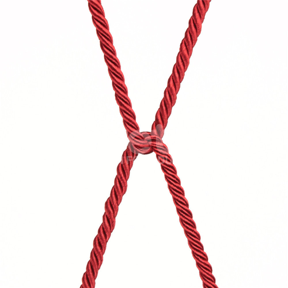 Rebellion Reign Silky Bondage Rope - Bondage Rope - 10 metre length – Red