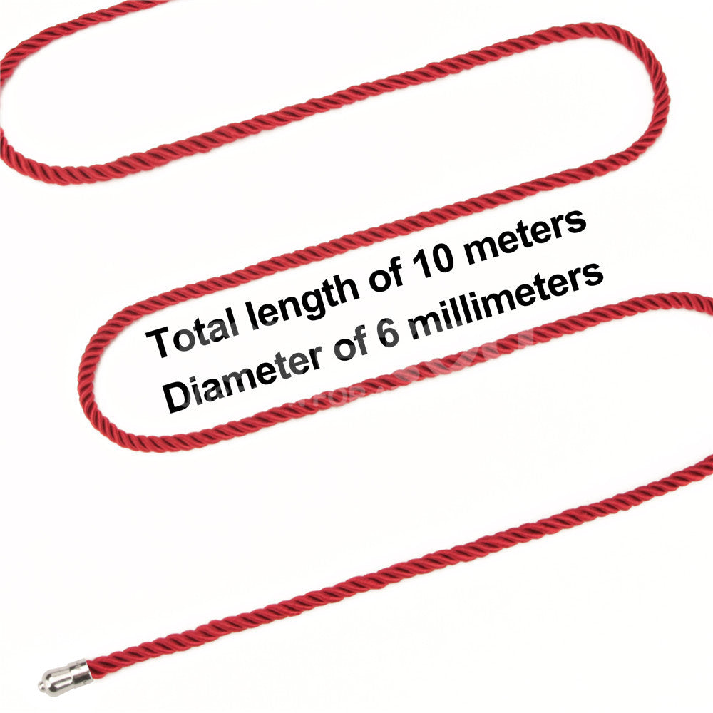 Rebellion Reign Silky Bondage Rope - Bondage Rope - 10 metre length – Red