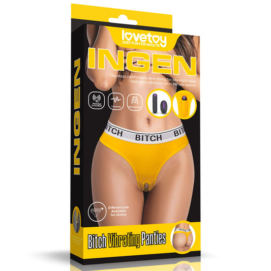Ingen Bitch Vibrating Panties - Medium Size Rechargeable Vibrating Panties