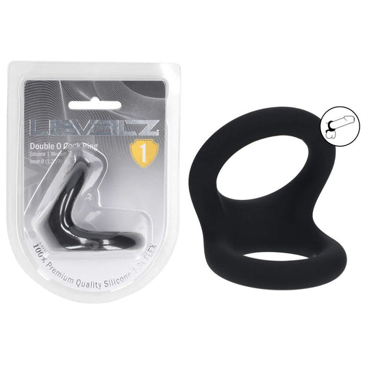 LEVELZ Double O Silicone Cock Ring - M - Cock & Balls Rings