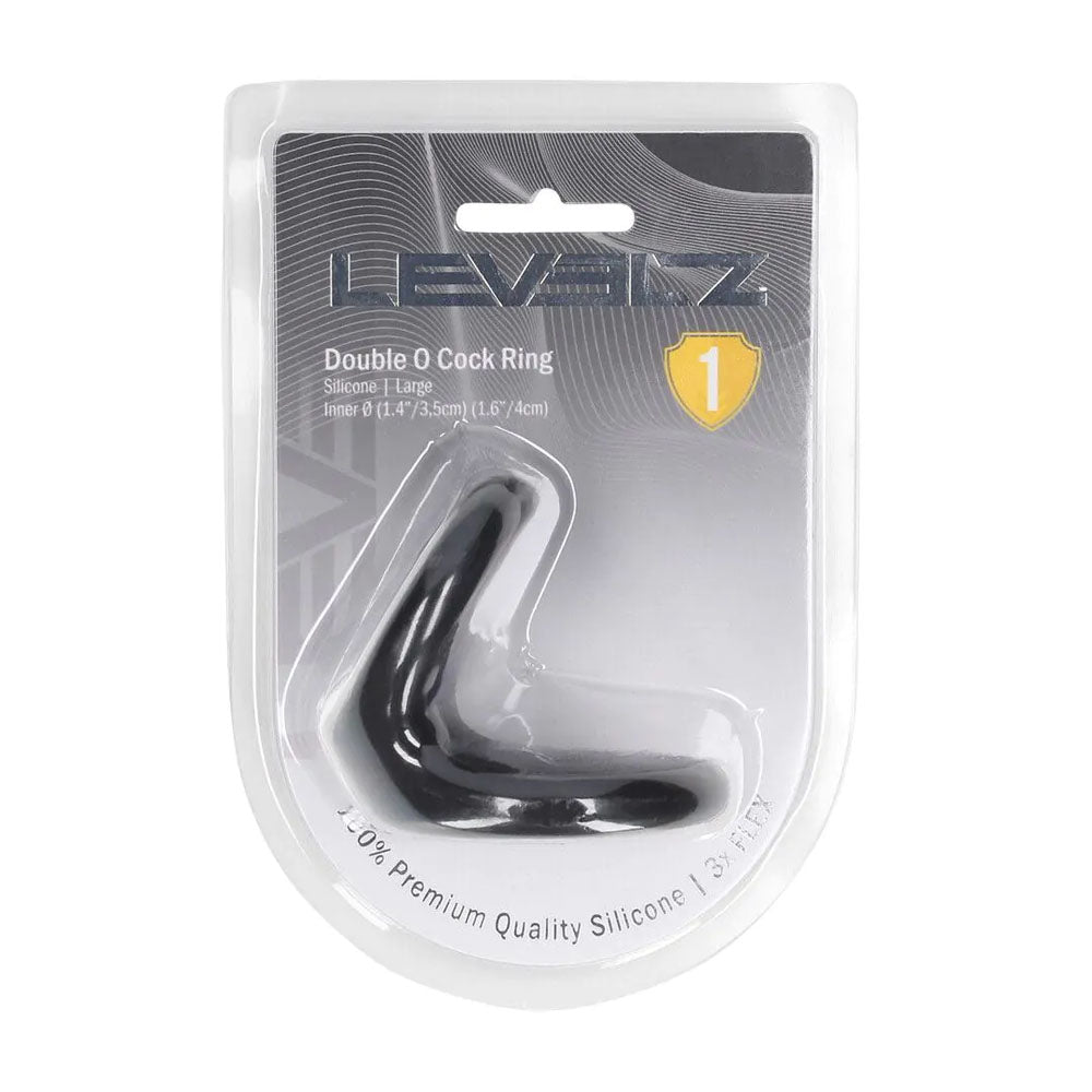 LEVELZ Double O Silicone Cock Ring - L - Cock & Balls Rings