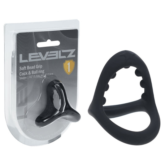 LEVELZ Soft Bead Grip Silicone Cock Ring - Cock & Balls Rings