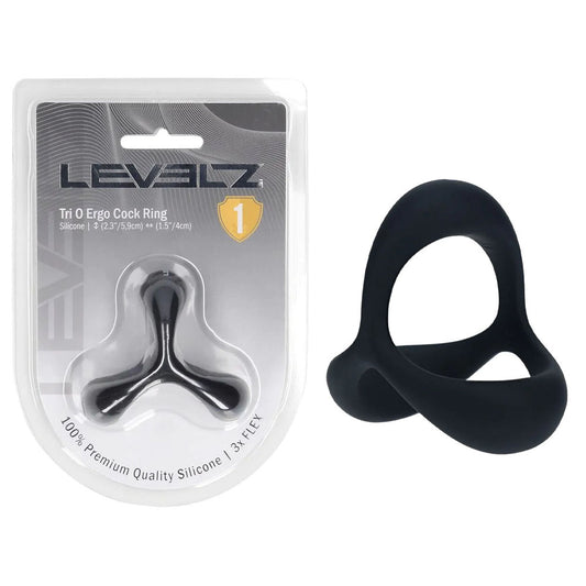 LEVELZ Tri O Ergo Silicone Cock Ring - Cock & Balls Rings