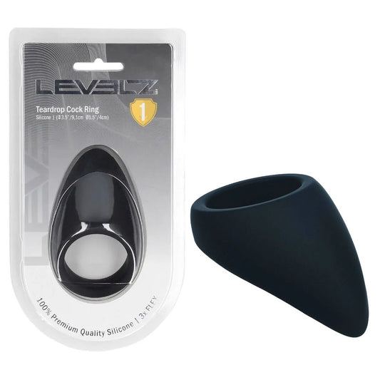 LEVELZ Teardrop Silicone Cock Ring - Cock Ring