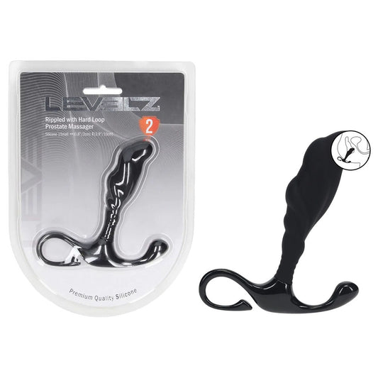 LEVELZ Rippled with Hard Loop Prostate Massager - Small - Small Prostate Massager
