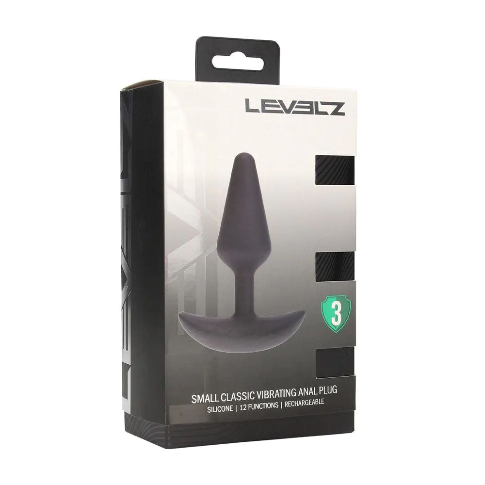 LEVELZ Classic Vibrating Silicone Anal Plug - Small - Small USB Rechargeable Butt Plug