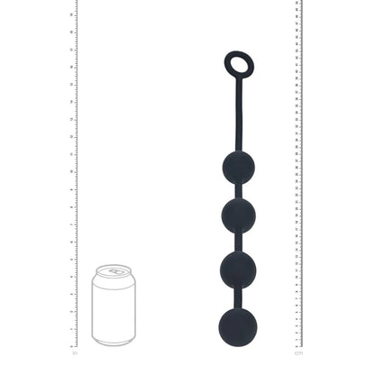 LEVELZ Round Silicone Anal Balls - L - 40mm - 40.5 cm Large Anal Beads