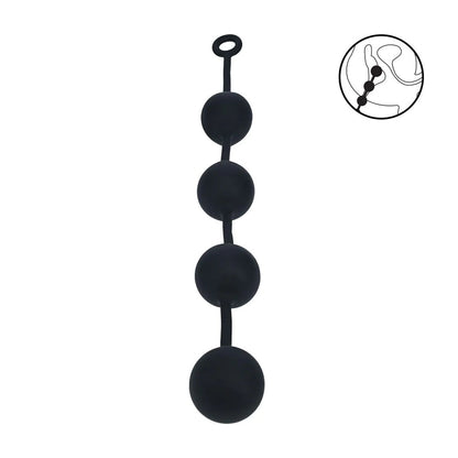 LEVELZ Round Anal Balls - XXL - 60mm - 52.5 cm XXL Anal Beads