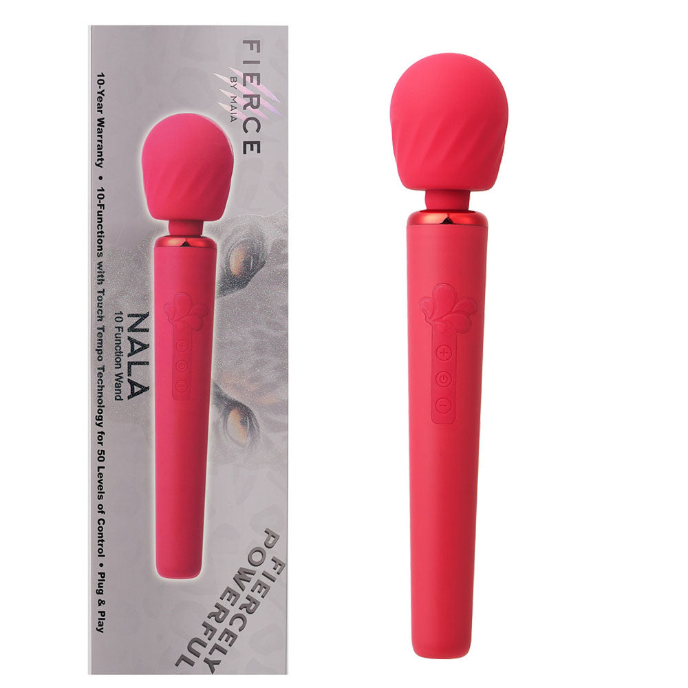 Maia NALA - 30 cm USB Rechargeable Massage Wand – Red