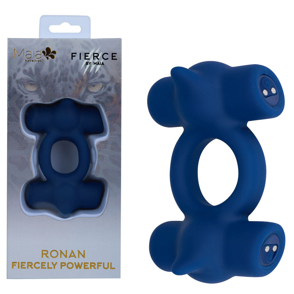 Maia RONAN - USB Rechargeable Dual Vibrating Cock Ring