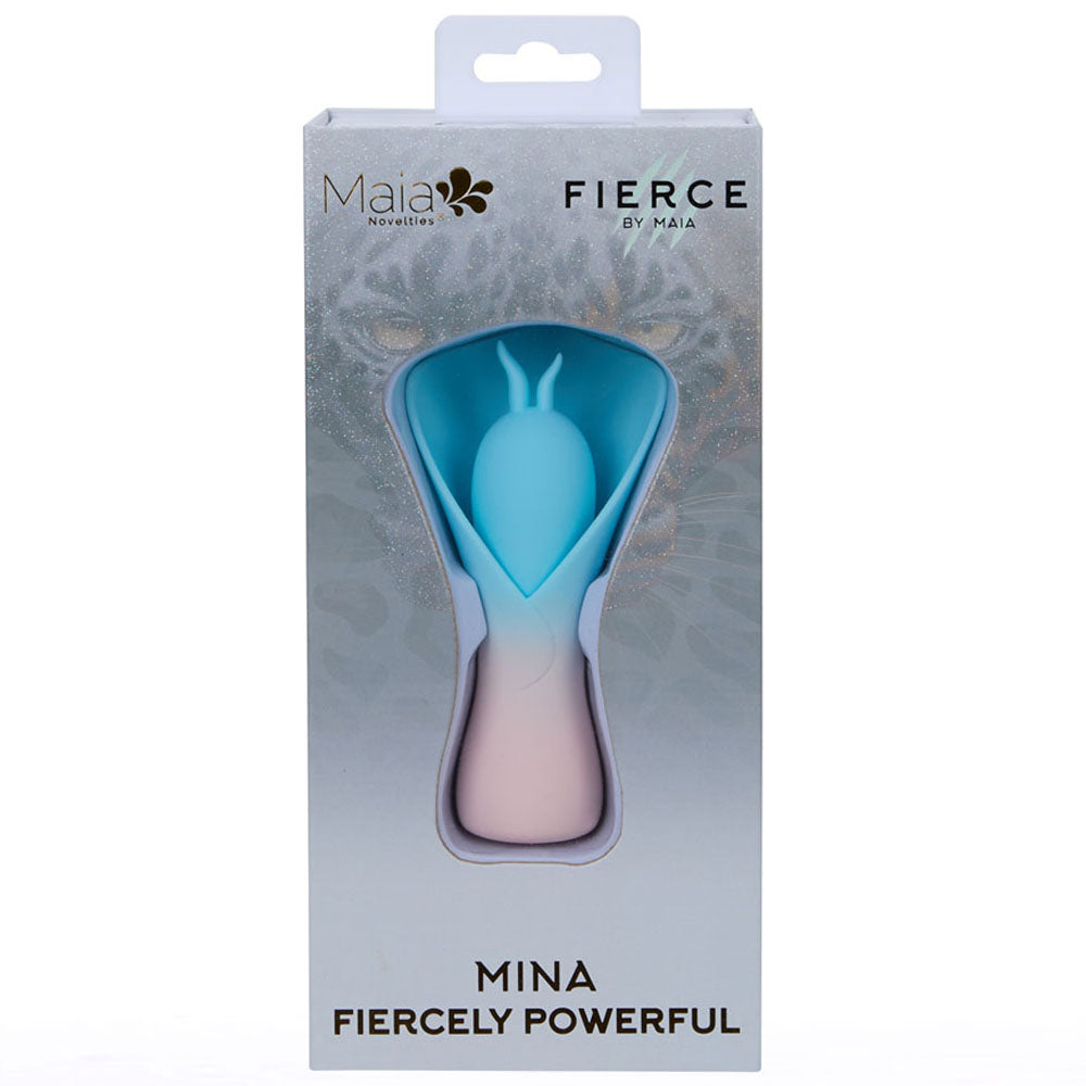 Maia MINA - /Pink USB Rechargeable Fluttering Flower Stimulator – Blue