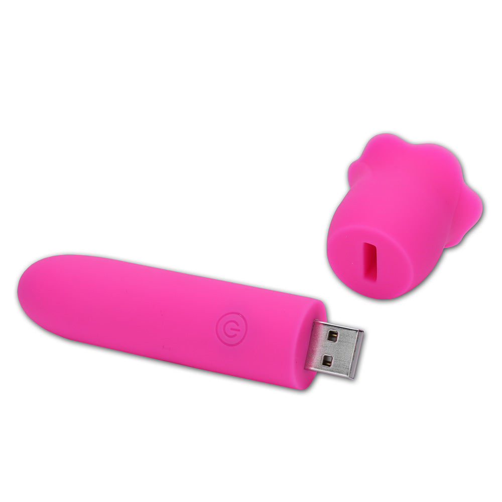 Maia VIBEDRIVE - 10 cm USB Rechargeable Bullet with 16 GB Storage