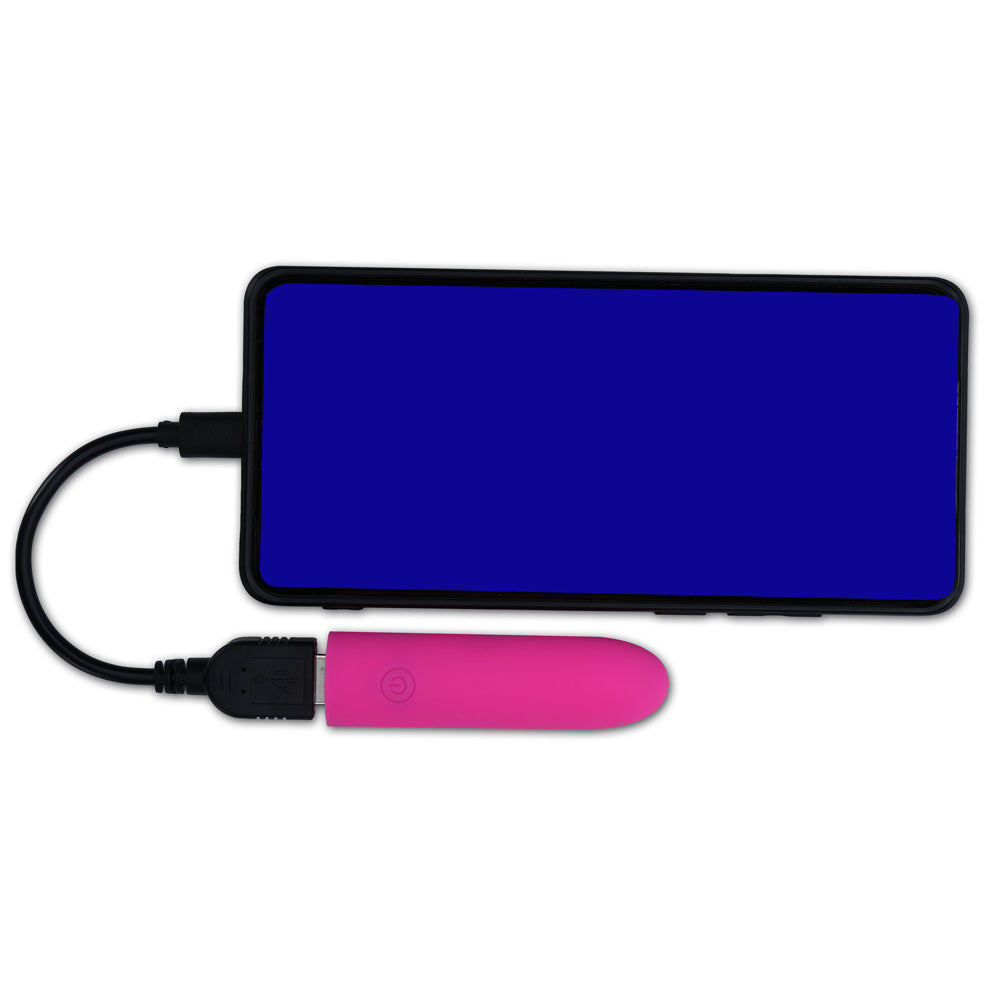 Maia VIBEDRIVE - 10 cm USB Rechargeable Bullet with 16 GB Storage