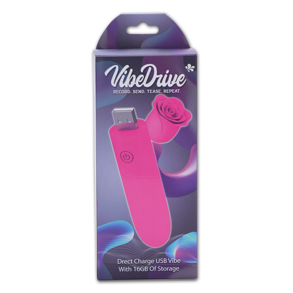 Maia VIBEDRIVE - 10 cm USB Rechargeable Bullet with 16 GB Storage