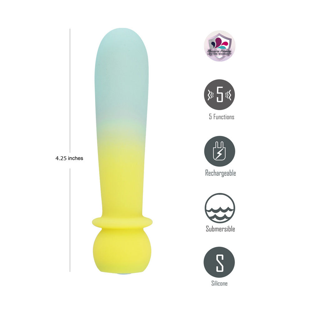 Maia SYMBA - 10.8 cm USB Rechargeable Powerful Bullet – Yellow