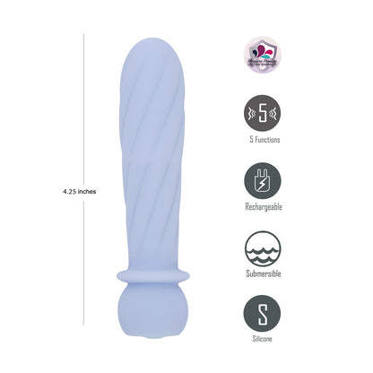 Maia SYMBA - 10.8 cm USB Rechargeable Powerful Bullet – Purple