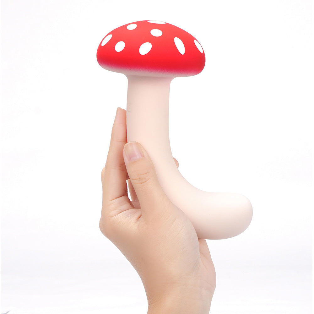 Maia ALICE - /White 15.2 cm USB Rechargeable Dual Vibrating Mushroom