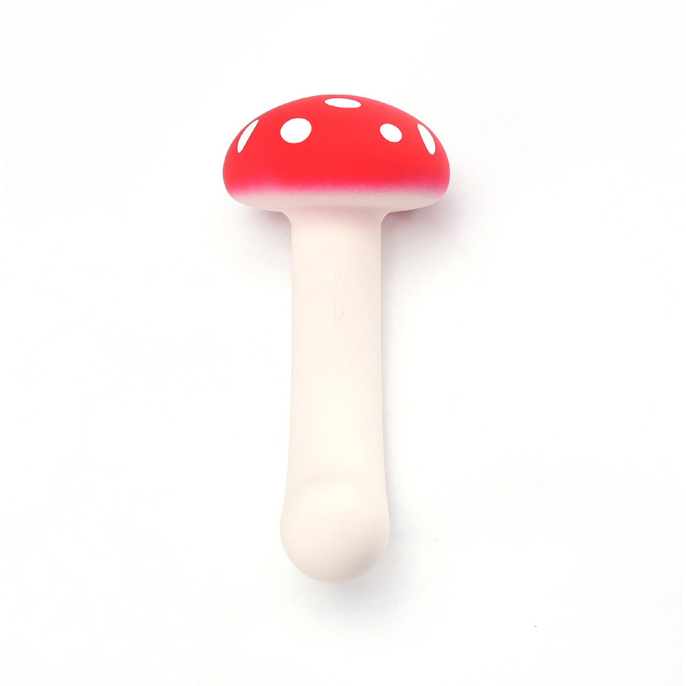 Maia ALICE - /White 15.2 cm USB Rechargeable Dual Vibrating Mushroom