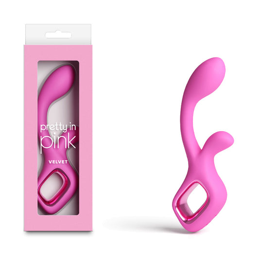 Pretty in Velvet - 18.7 cm USB Rechargeable Rabbit Vibrator