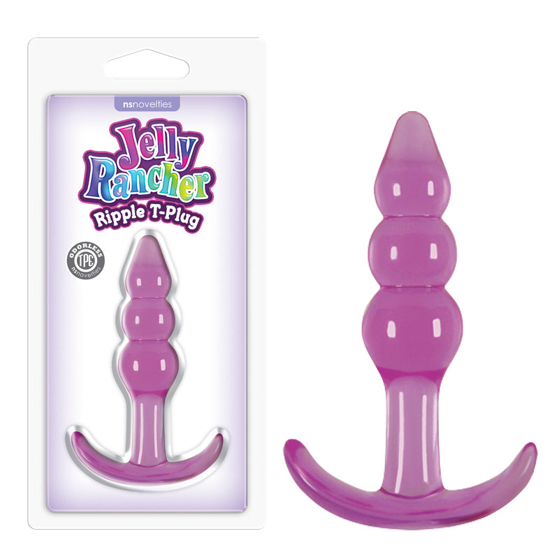 Jelly Rancher Ripple T-Plug - 10.9 cm (4.3'') Butt Plug