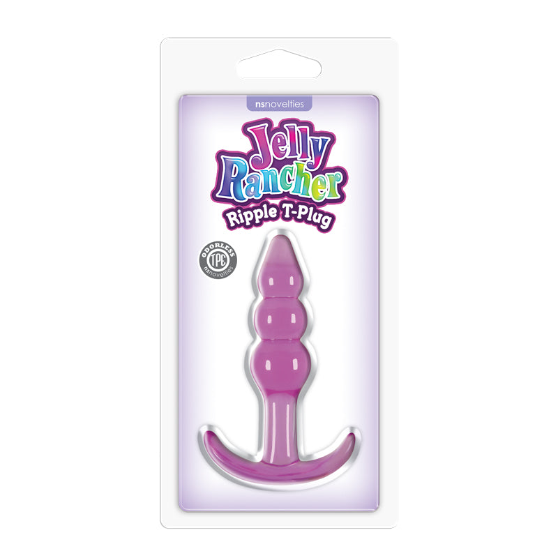 Jelly Rancher Ripple T-Plug - 10.9 cm (4.3'') Butt Plug