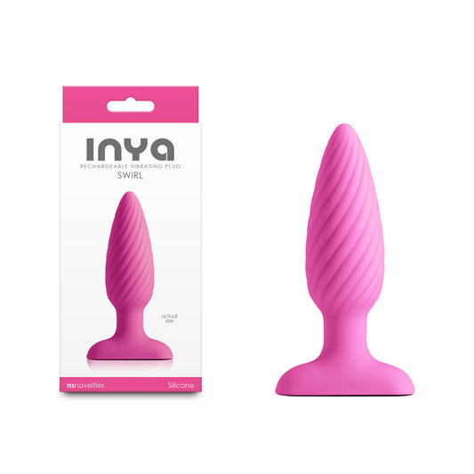 INYA Swirl - 10.7 cm USB Rechargeable Vibrating Butt Plug