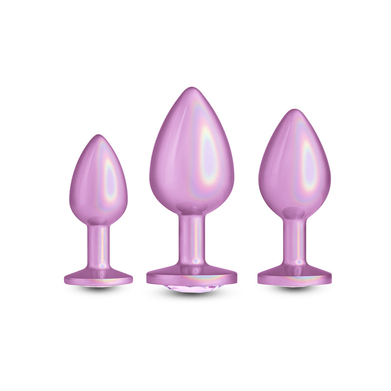 Rear Assets Trainer Kit - Iridescent - Iridescent Metallic Butt Plugs - Set of 3 Sizes