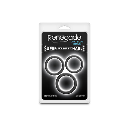 Renegade 3pc Slim Rings - Cock Rings - Set of 3 Sizes