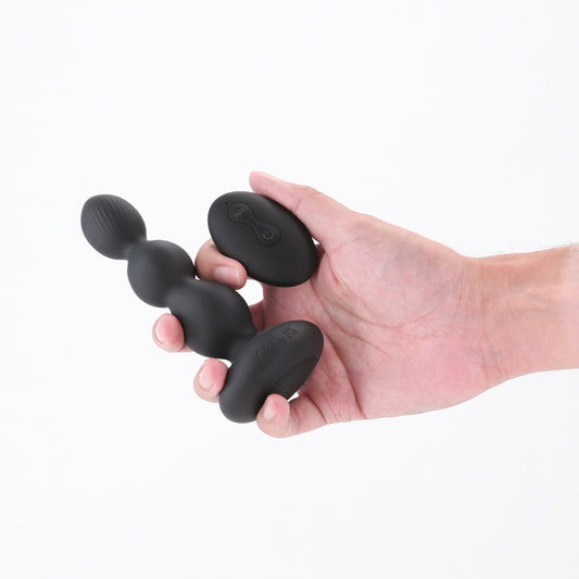 Renegade Valor - 13.7 cm USB Rechargeable Vibrating Anal Beads with Wireless Remote